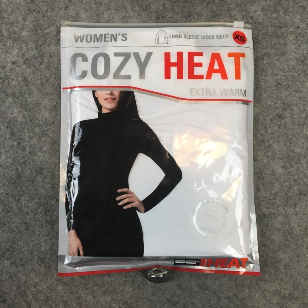32 Degrees Top Womens XS Long Sleeve Mock Neck Base Layer Extra Warm Solid White